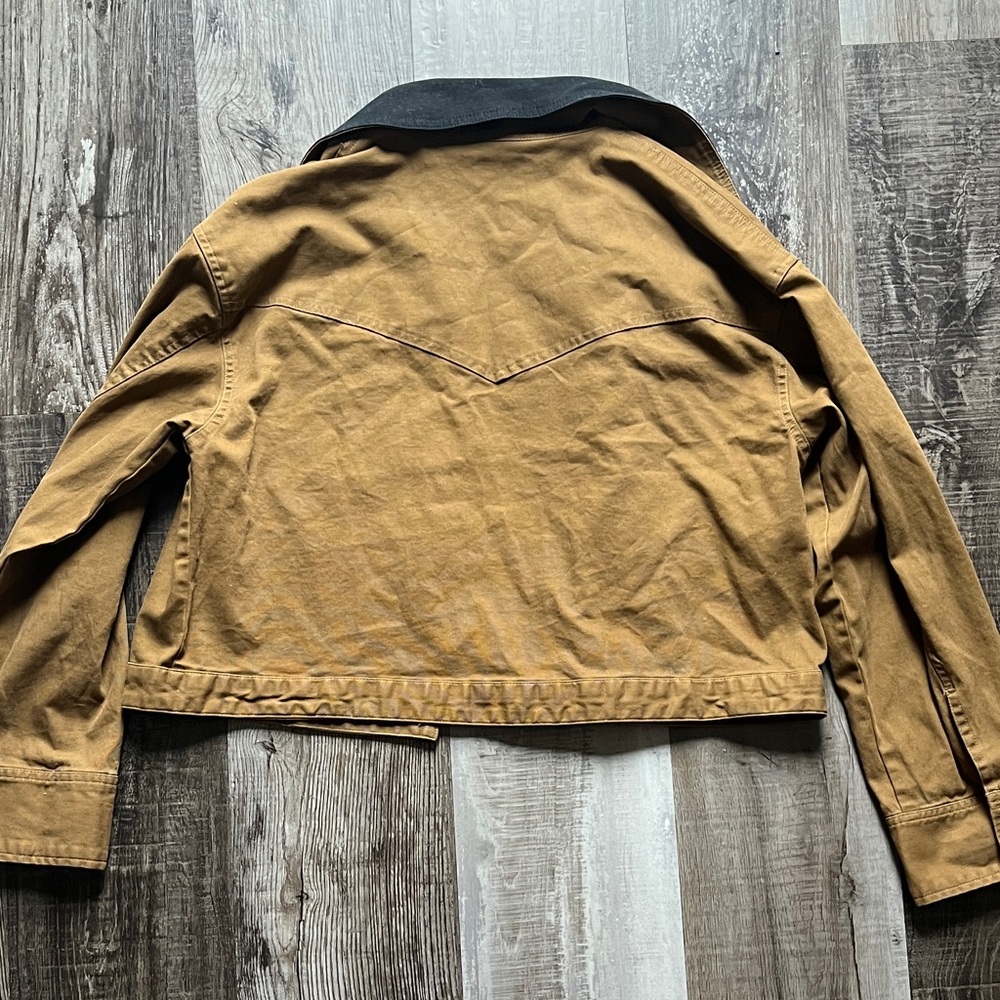 Wild Fable Brown Utility Jacket with Black Collar - Picture 4 of 4
